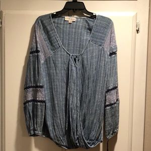 Denim Blue Knox Rose Blouse